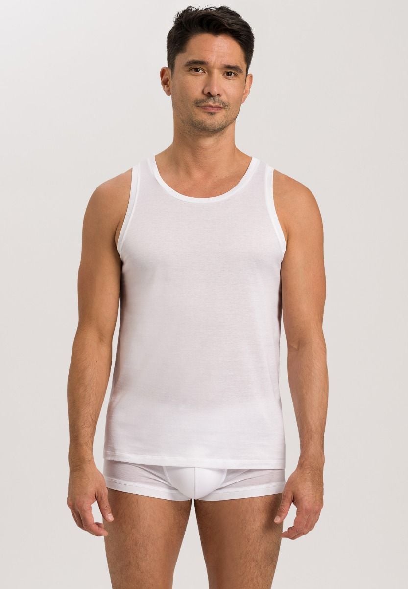 Hanro Basic Cotton Sporty Cotton Sporty Tank Top (073509) White