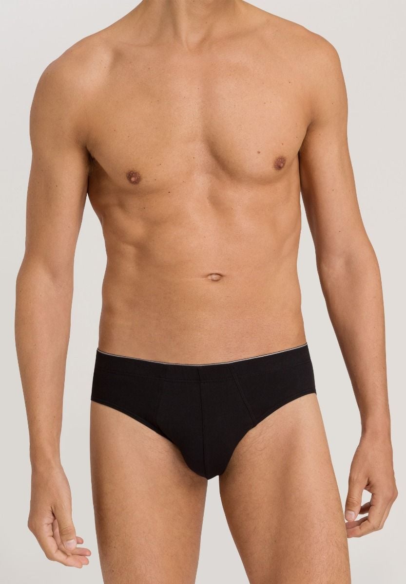 Hanro Basic Cotton Superior Cotton Superior Briefs (073085) Black
