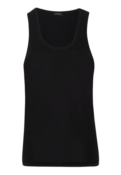 Hanro Basic Cotton Superior Cotton Superior Tank Top (073087) Black