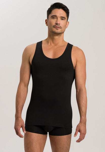Hanro Basic Cotton Superior Cotton Superior Tank Top (073087) Black