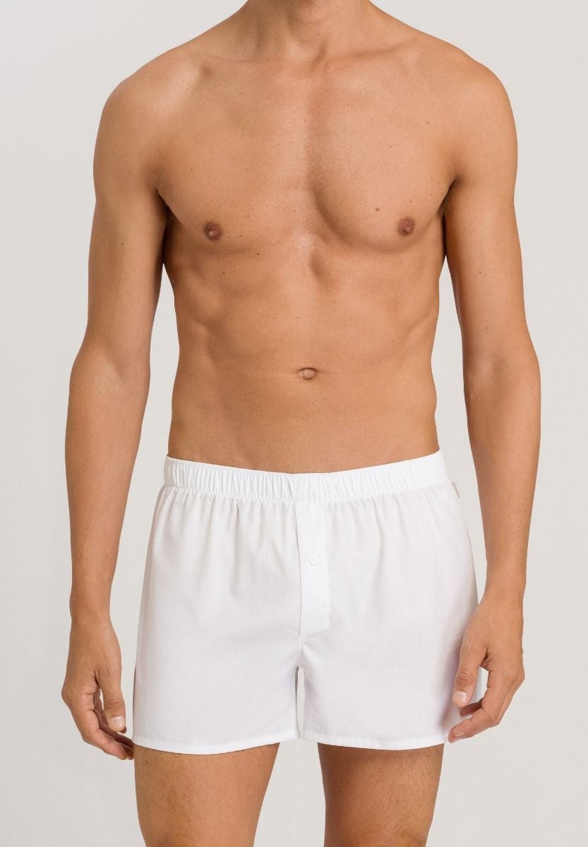 Hanro Basic Fancy Woven Fancy Woven Boxers (074013) White