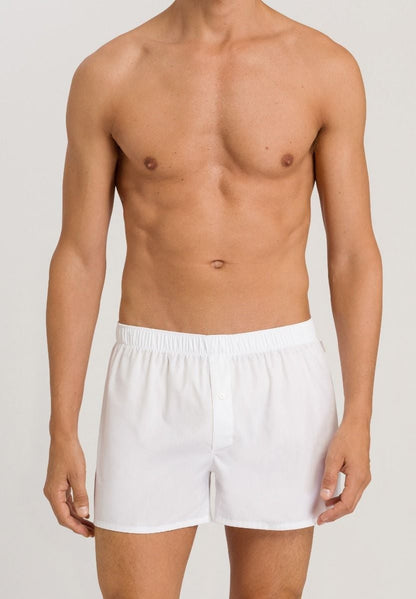 Hanro Basic Fancy Woven Fancy Woven Boxers (074013) White