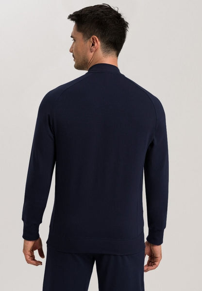 Hanro Basic Leisure Leisure Cardigan (075076) Black Iris