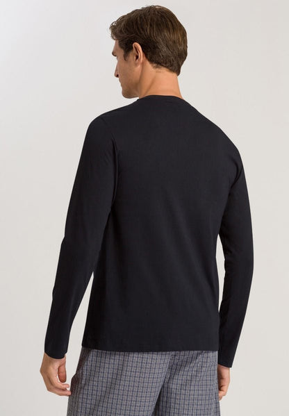 Hanro Basic Living Shirts Living Shirts L/Slv Shirt (075053) Black