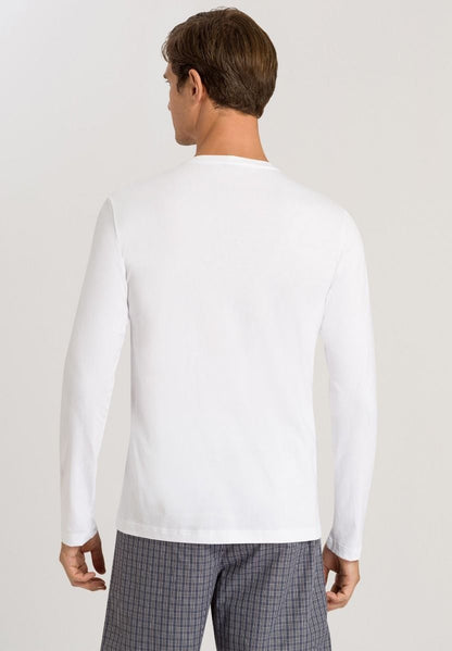 Hanro Basic Living Shirts Living Shirts L/Slv Shirt (075053) White