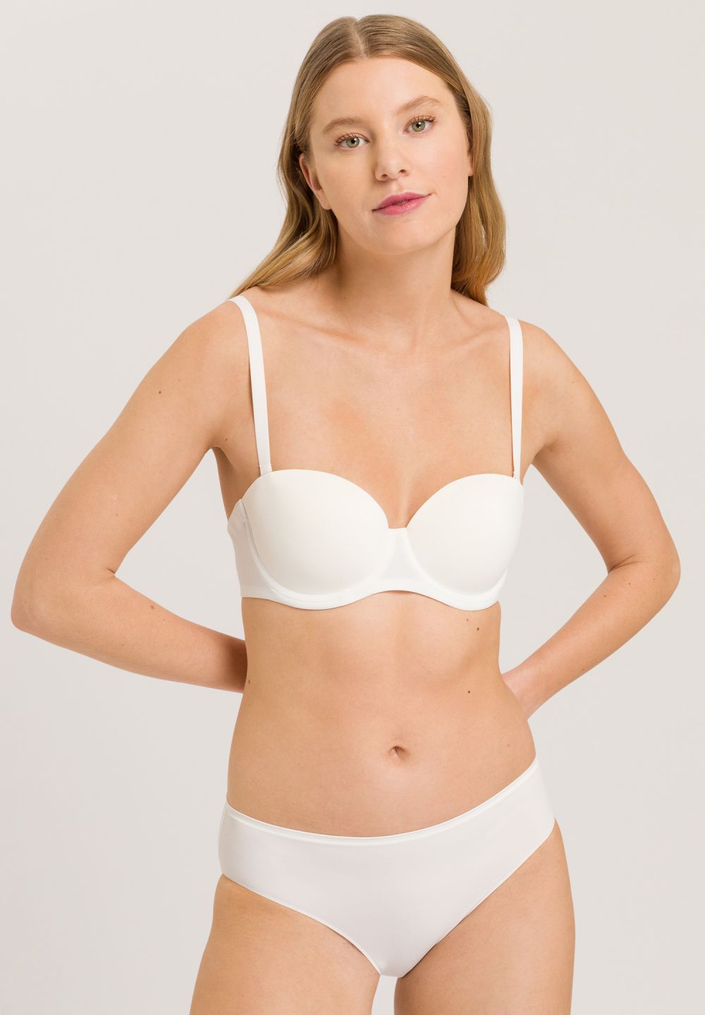 Hanro Basic Allure Allure Padded Bandeau Bra (071732) Off White
