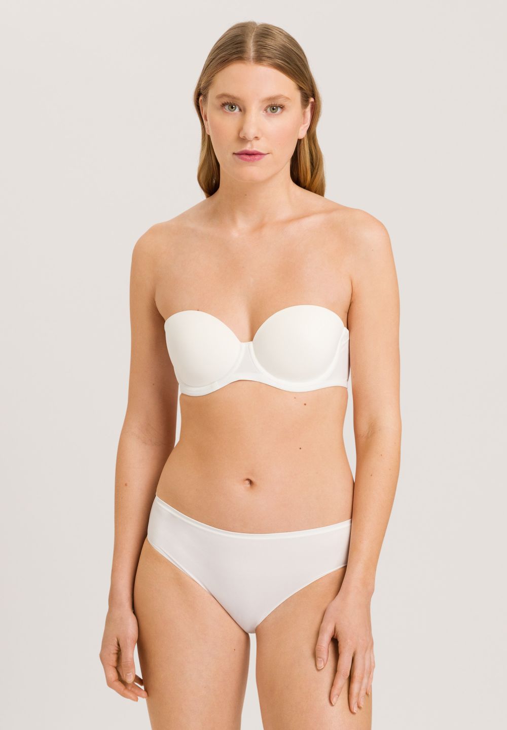 Hanro Basic Allure Allure Padded Bandeau Bra (071732) Off White