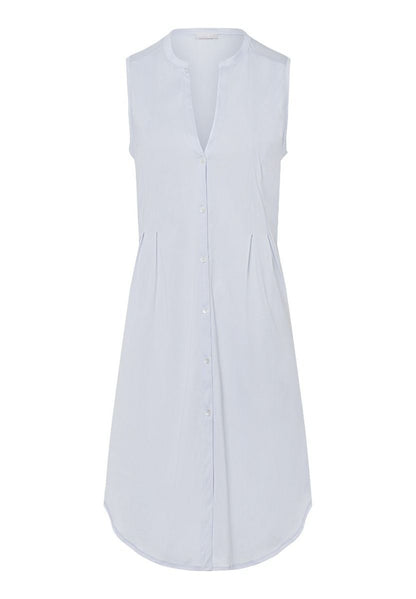 Hanro Basic Cotton Deluxe Cotton Deluxe Sleeveless Nightdress 90Cm (077952) Blue Glow