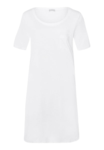 Hanro Basic Cotton Deluxe Cotton Deluxe S/Slv Nightdress 90Cm (077953) White