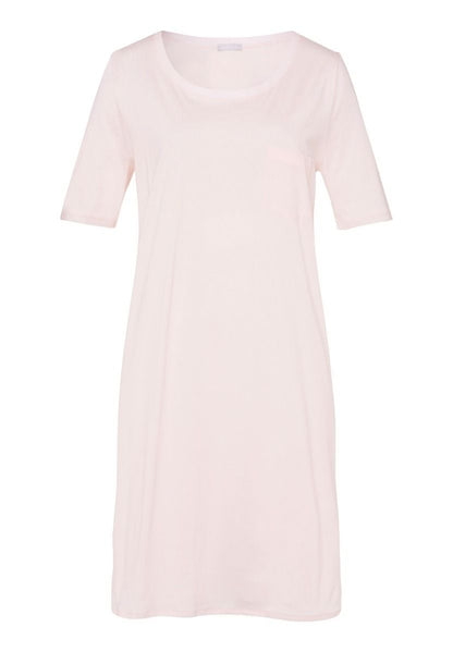 Hanro Basic Cotton Deluxe Cotton Deluxe S/Slv Nightdress 90Cm (077953) Crystal Pink