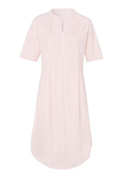 Hanro Basic Cotton Deluxe Cotton Deluxe S/Slv Nightdress 100 Cm (077954) Crystal Pink