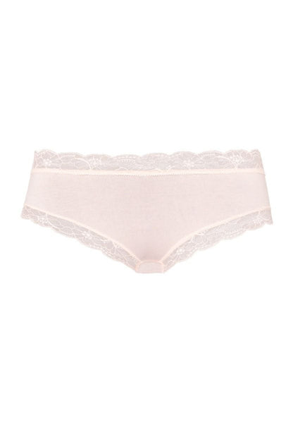 Hanro Basic Cotton Lace Cotton Lace Hipster (072438) Powder