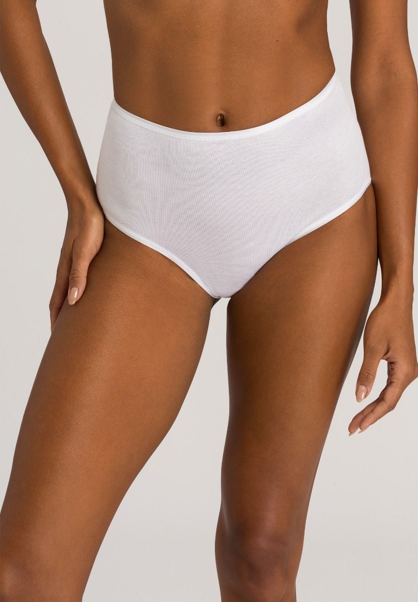 Hanro Basic Cotton Seamless Cotton Seamless Maxi Briefs (071625) White