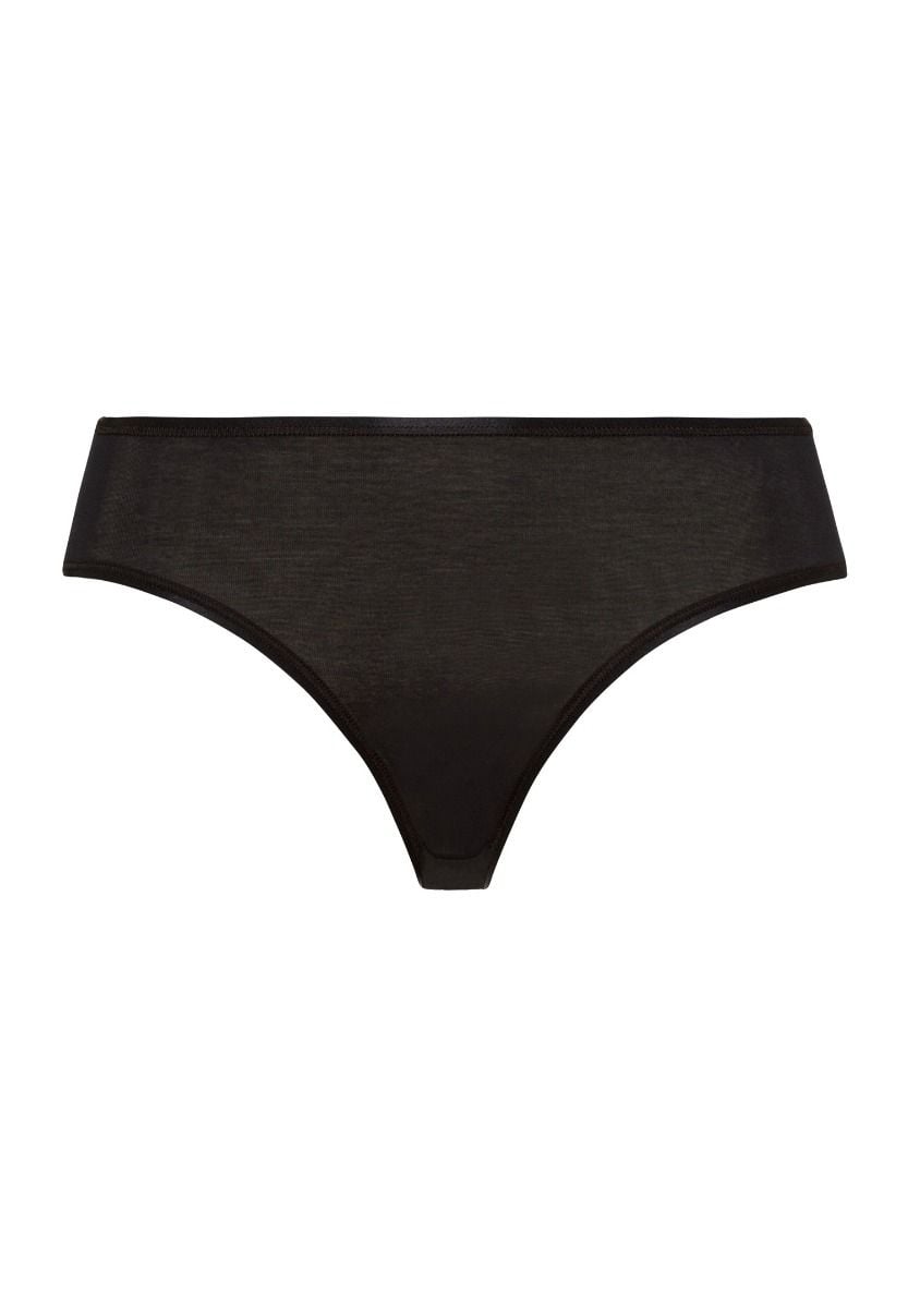 Hanro Basic Cotton Seamless Cotton Seamless Midi Briefs (071626) Black