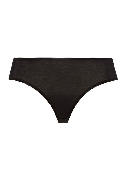 Hanro Basic Cotton Seamless Cotton Seamless Midi Briefs (071626) Black