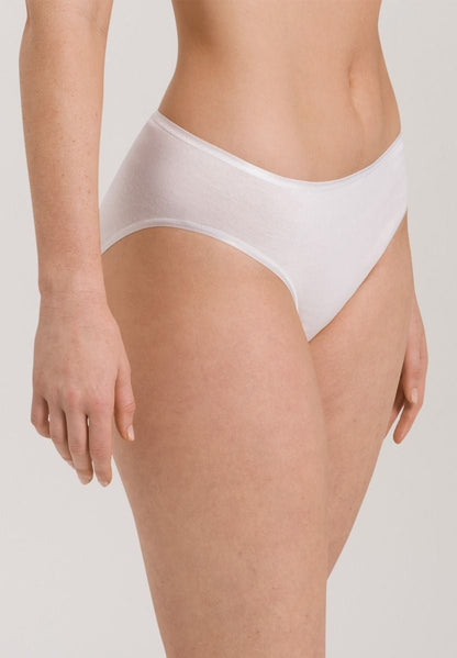 Hanro Basic Cotton Seamless Cotton Seamless Midi Briefs (071626) White