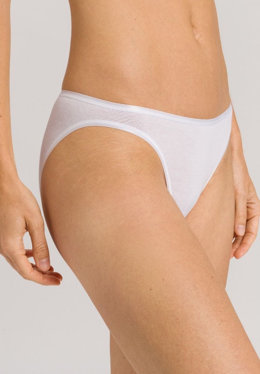 Hanro Basic Cotton Seamless Cotton Seamless Mini Briefs (071624) White