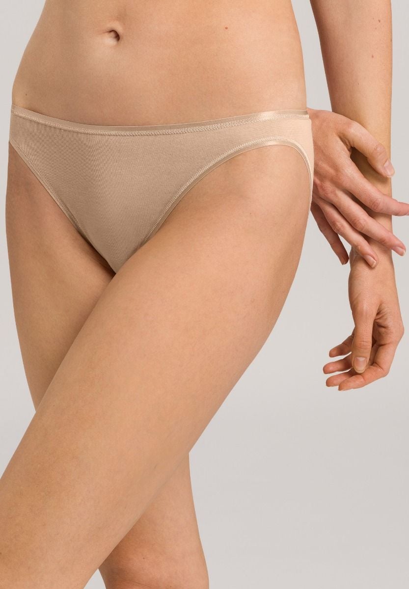 Hanro Basic Cotton Seamless Cotton Seamless Mini Briefs (071624) Beige
