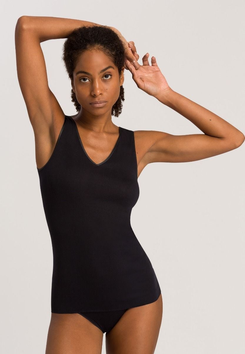Hanro Basic Cotton Seamless Cotton Seamless Top (071602) Black