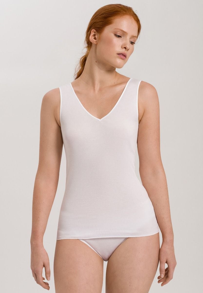 Hanro Basic Cotton Seamless Cotton Seamless Top (071602) White