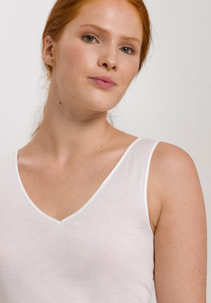 Hanro Basic Cotton Seamless Cotton Seamless Top (071602) White