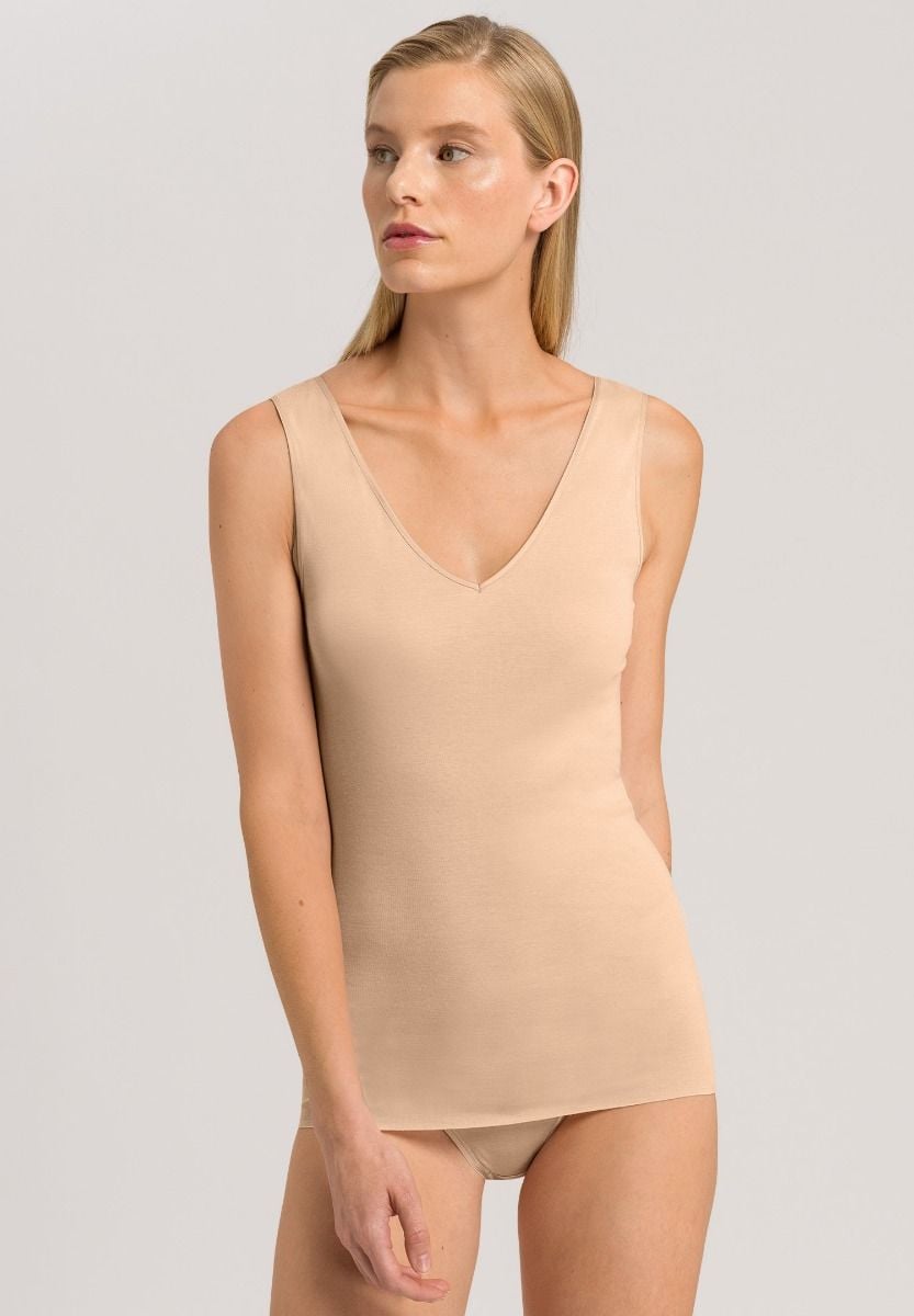 Hanro Basic Cotton Seamless Cotton Seamless Top (071602) Beige