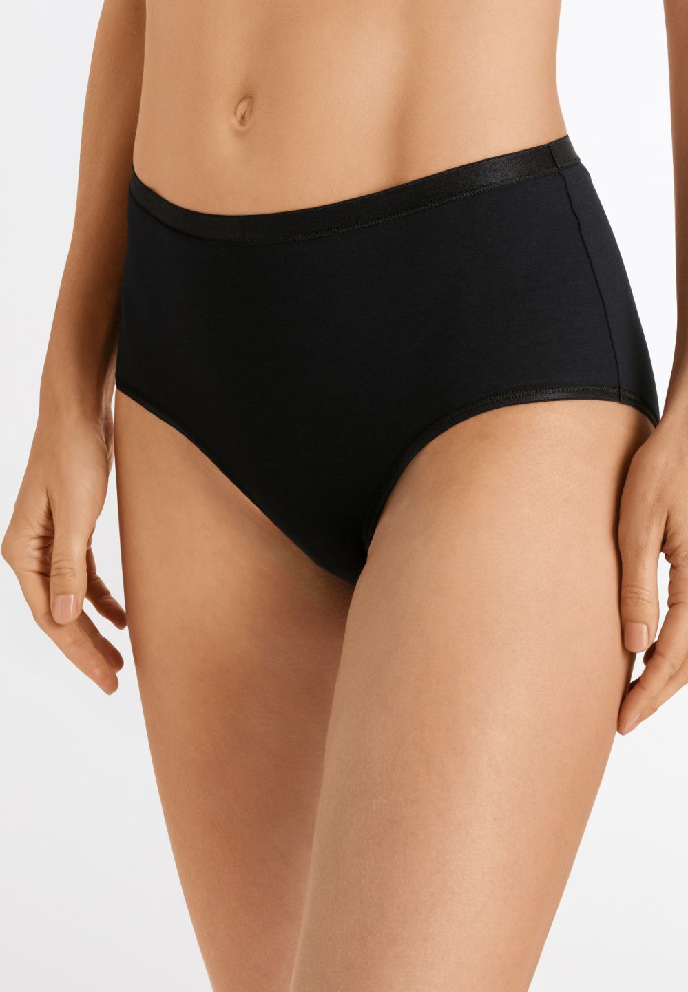 Hanro Basic Cotton Sensation Cotton Sensation Full Brief (071413) Black