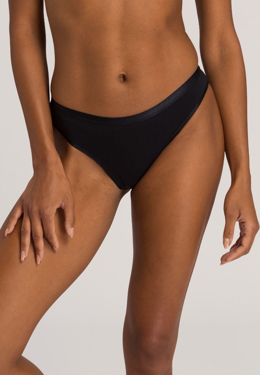 Hanro Basic Cotton Sensation Cotton Sensation Mini Briefs (071403) Black