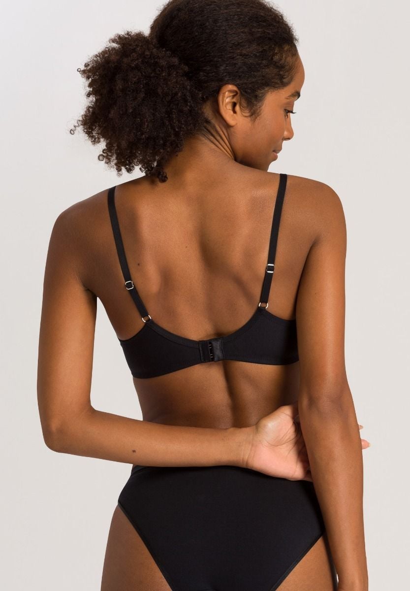 Hanro Basic Cotton Sensation Cotton Sensation T-Shirt Bra (071382) Black