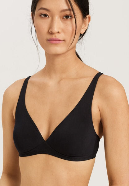 Hanro Basic Cotton Sensation Cotton Sensation Soft Cup Bra (071387) Black