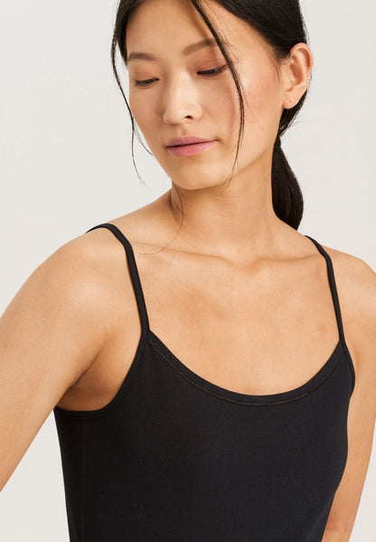 Hanro Basic Cotton Sensation Cotton Sensation Spaghetti Top (071412) Black