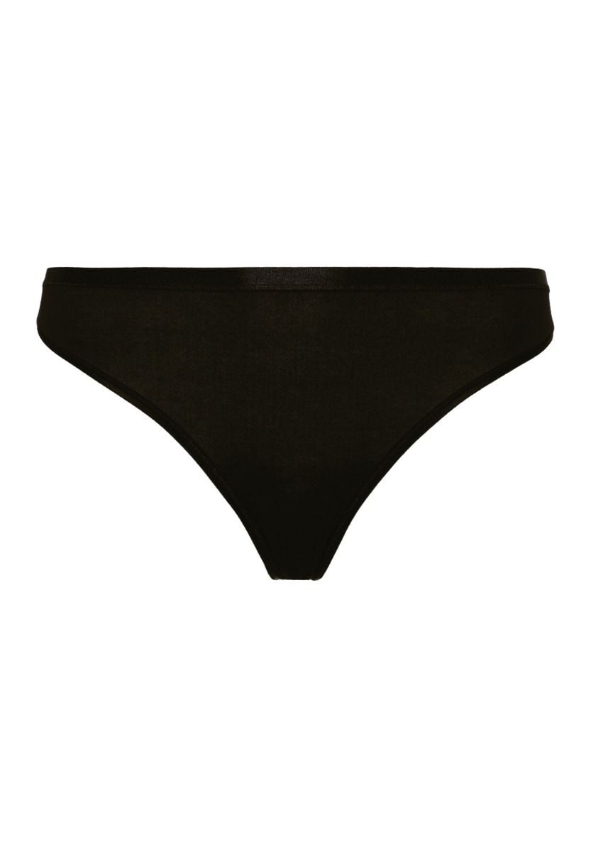Hanro Basic Cotton Sensation Cotton Sensation Thong (071402) Black