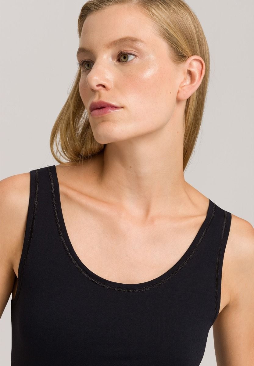 Hanro Basic Cotton Sensation Cotton Sensation Top (071406) Black