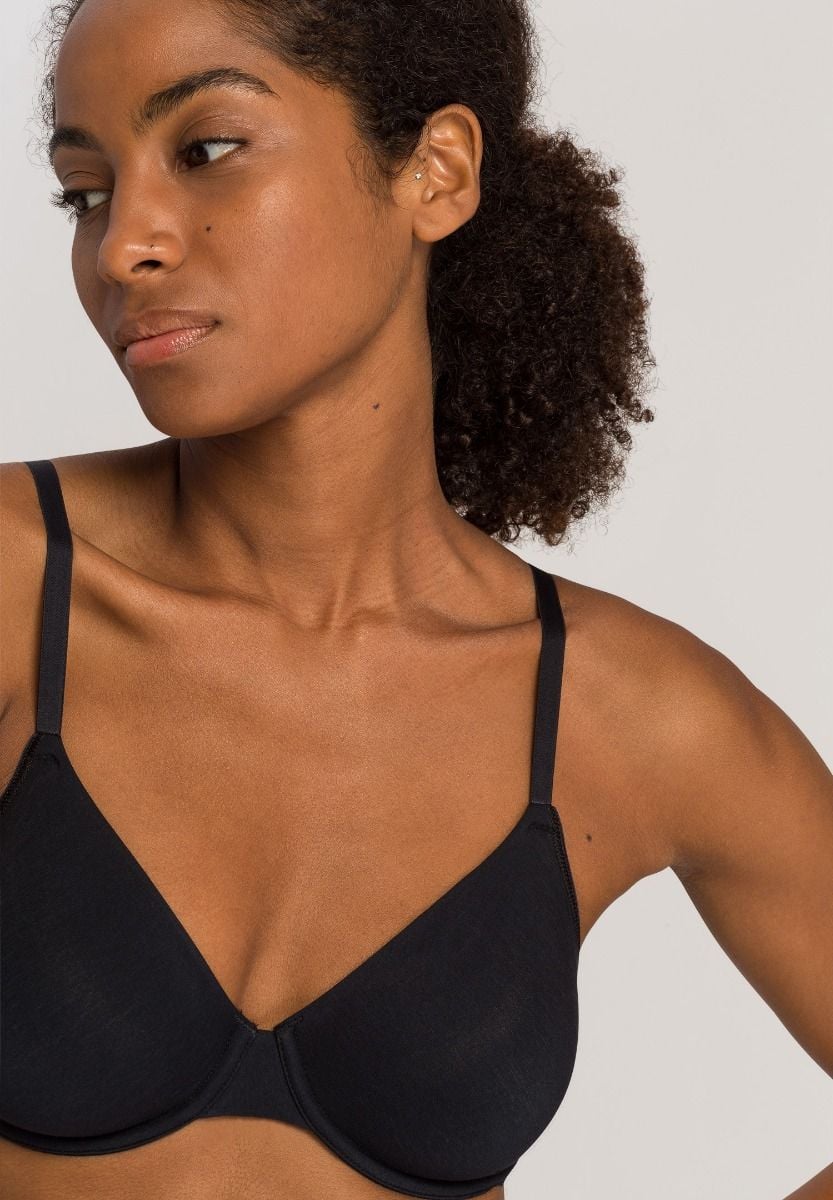 Hanro Basic Cotton Sensation Cotton Sensation U/Wire Bra (071363) Black