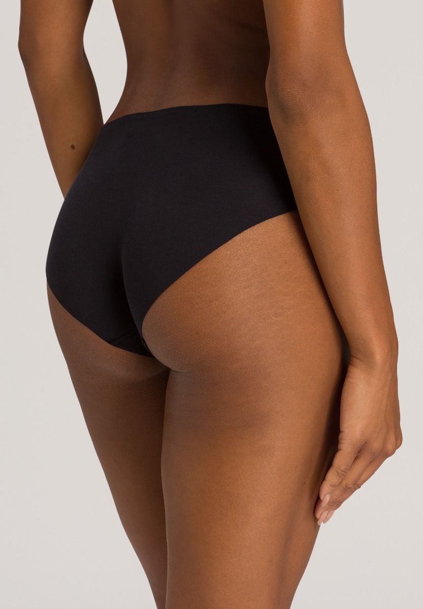 Hanro Basic Invisible Cotton Invisible Cotton Midi Briefs (071227) Black