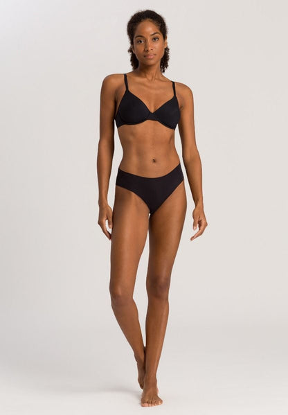 Hanro Basic Invisible Cotton Invisible Cotton Midi Briefs (071227) Black