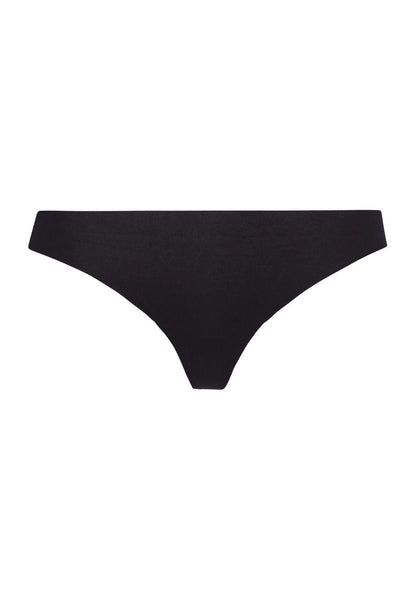 Hanro Basic Invisible Cotton Invisible Cotton Thong (071225) Black
