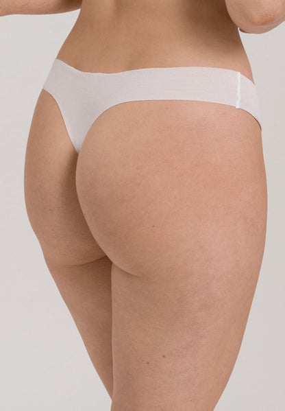 Hanro Basic Invisible Cotton Invisible Cotton Thong (071225) White