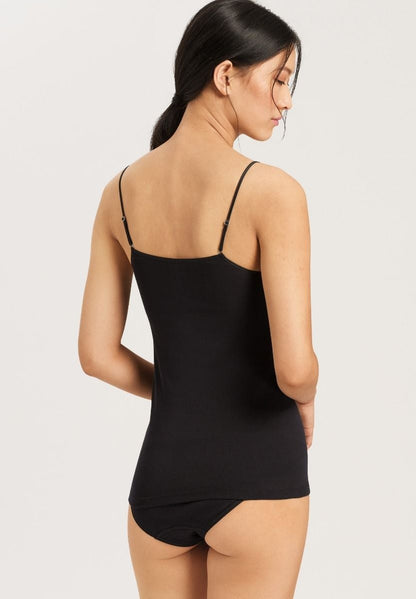Hanro Basic Moments Moments Spaghetti Top (071448) Black