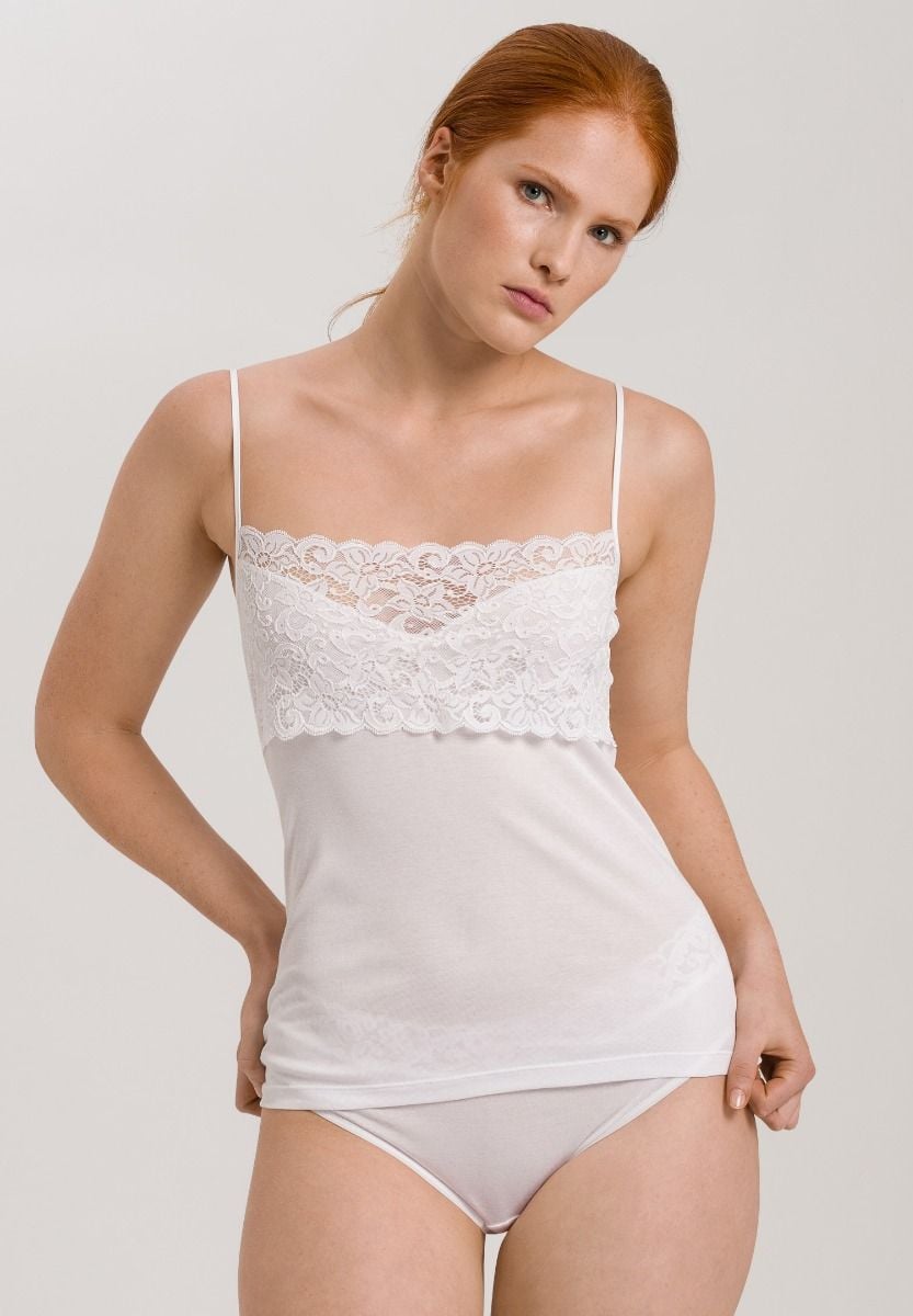 Hanro Basic Moments Moments Spaghetti Top (071448) White