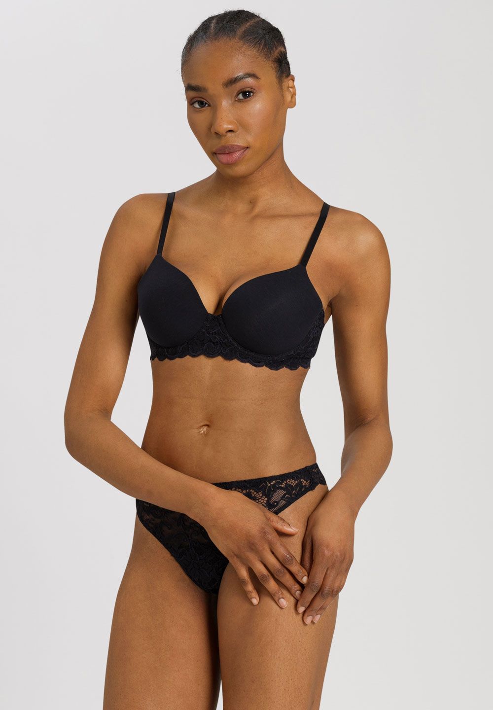 Hanro Basic Moments Moments T-Shirt Bra (071503) Black
