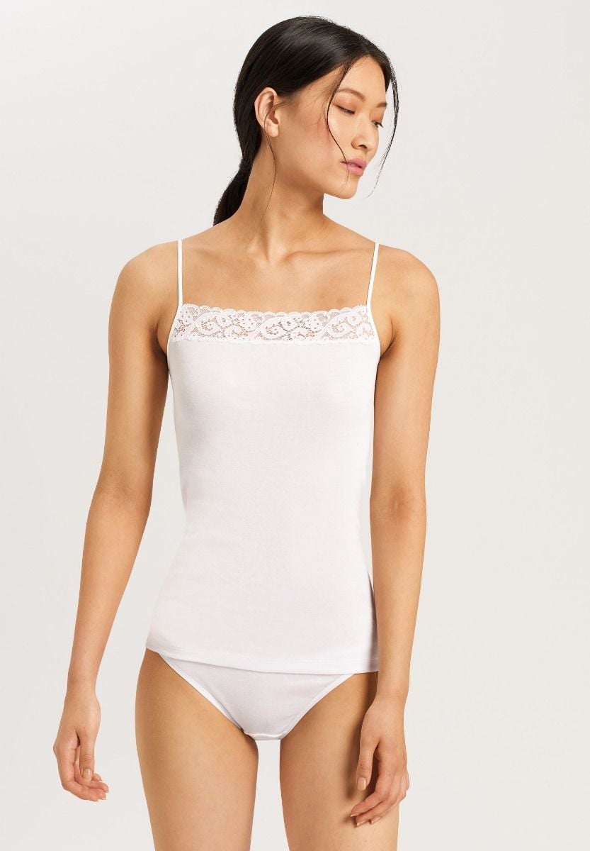Hanro Basic Moments Moments Spaghetti Top (071484) White