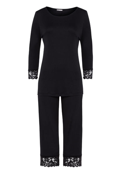 Hanro Basic Moments Nw Moments Nw 3/4 Slv Pajama (077928) Black