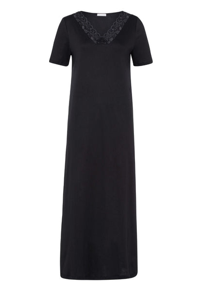 Hanro Basic Moments Nw Moments Nw S/Slv Nightdress 130Cm (077933) Black