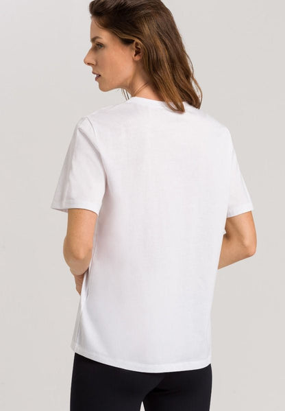 Hanro Basic Natural Shirt Natural Shirt S/Slv Shirt (078662) White