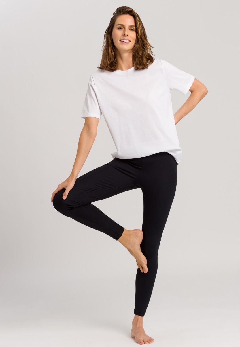 Hanro Basic Natural Shirt Natural Shirt S/Slv Shirt (078662) White