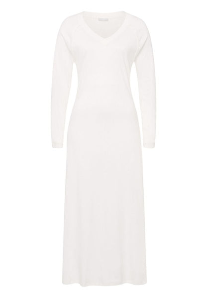 Hanro Basic Pure Essence Pure Essence L/Slv Nightdress 130Cm (077947) Off White