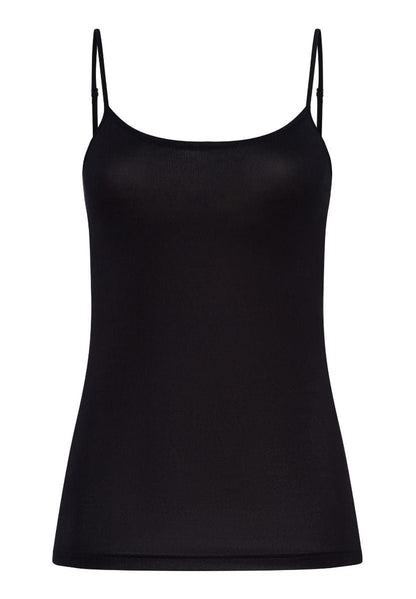 Hanro Basic Soft Touch Soft Touch Spaghetti Top (071256) Black
