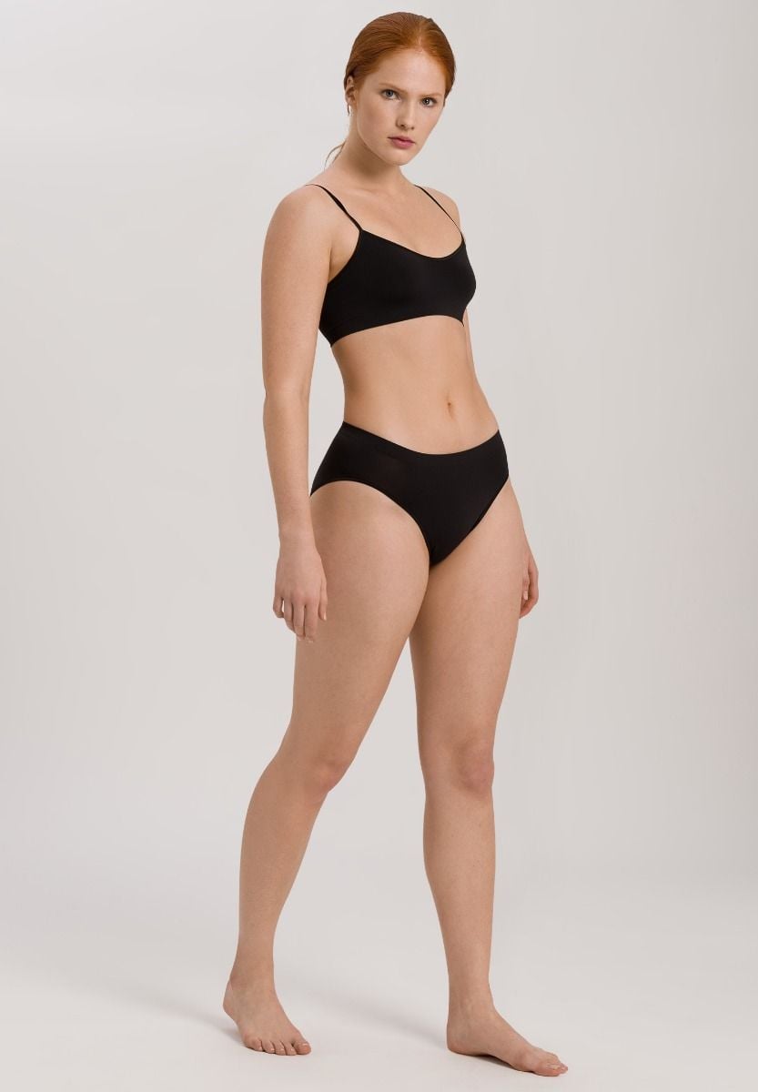 Hanro Basic Touch Feeling Touch Feeling Midi Briefs (071812) Black
