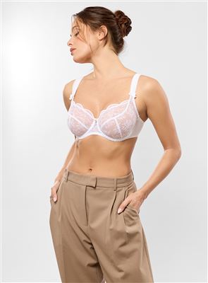 Empreinte Charlotte 08232 Bra styled on model in White